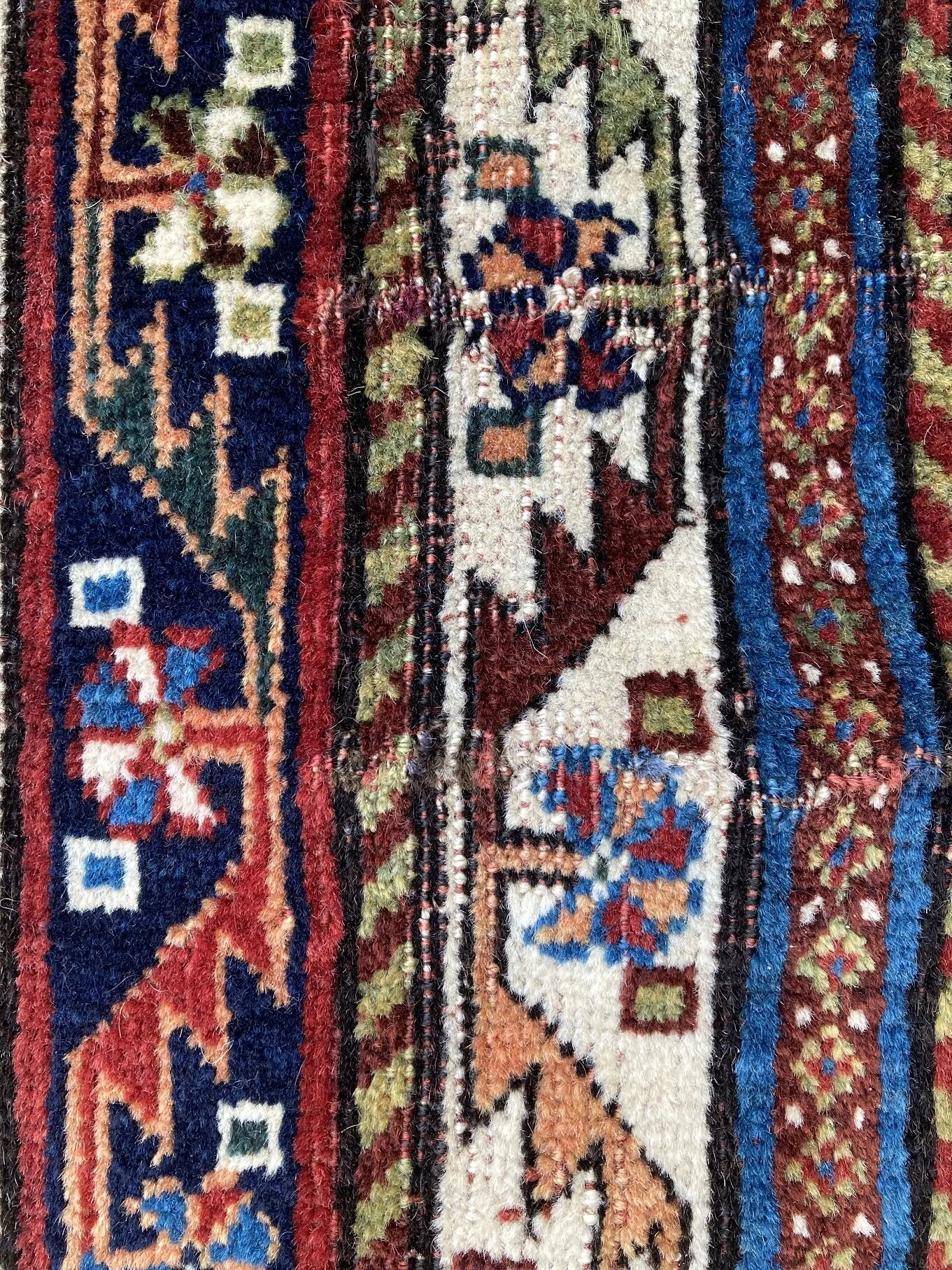 Antique Qashqai Rug 2.54m x 1.41m — Rug Addiction